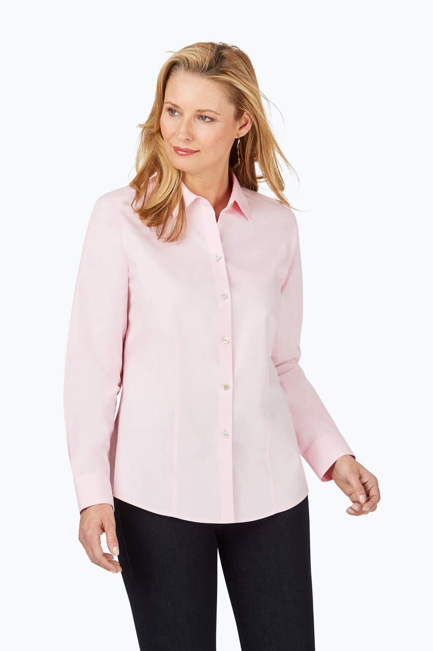 Foxcroft Dianna Non Iron Cotton Shirt White 8