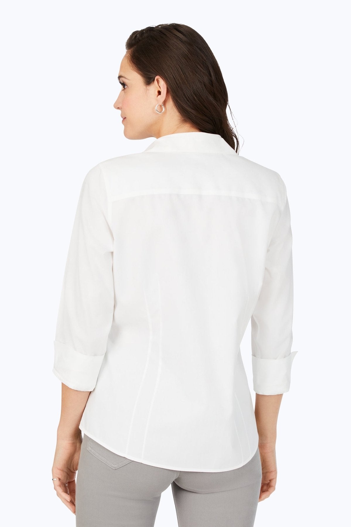 Taylor Essential Pinpoint Non-Iron Shirt #color_white