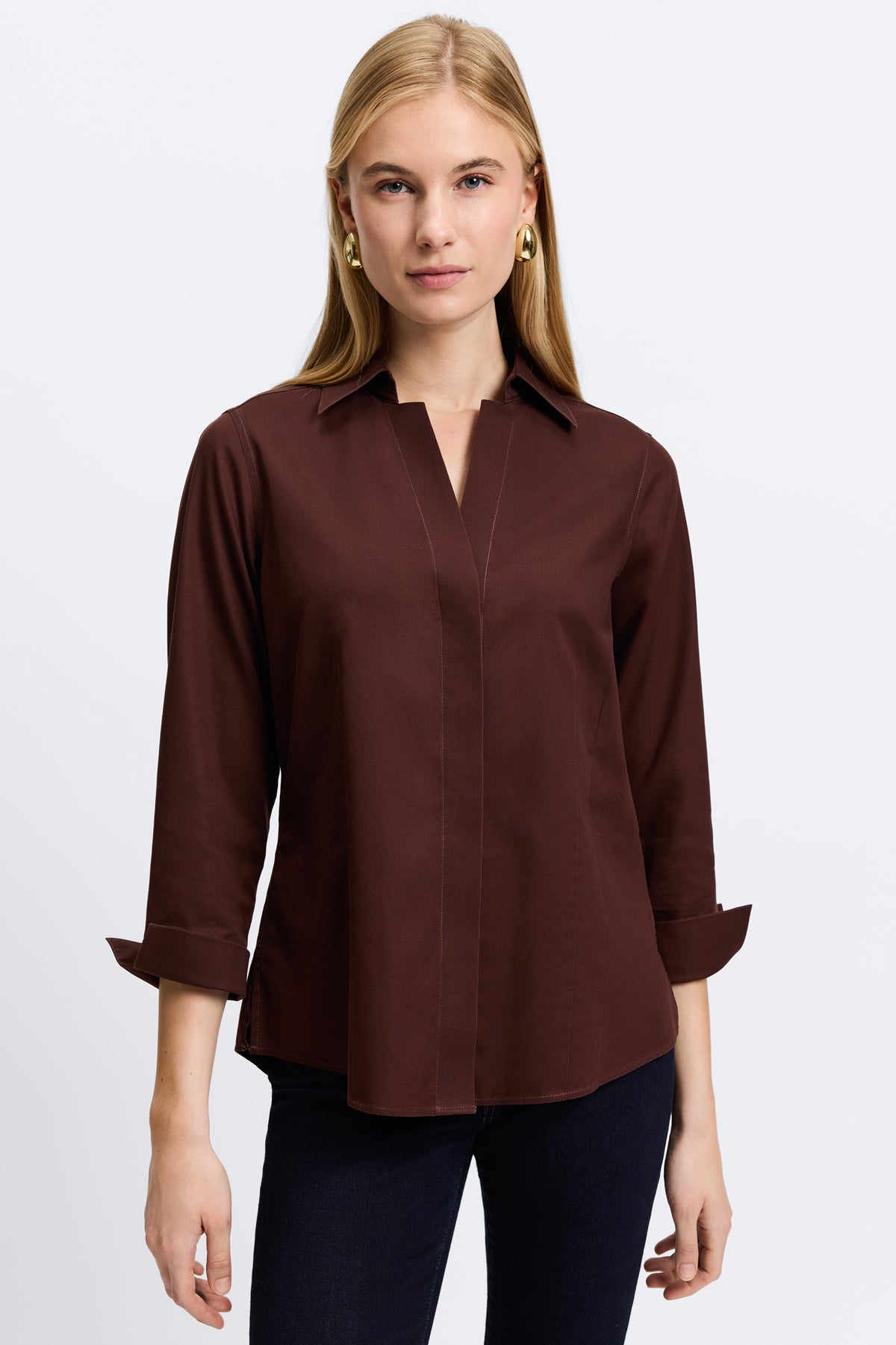 Women s No Iron Shirts Wrinkle Free Clothing Foxcroft