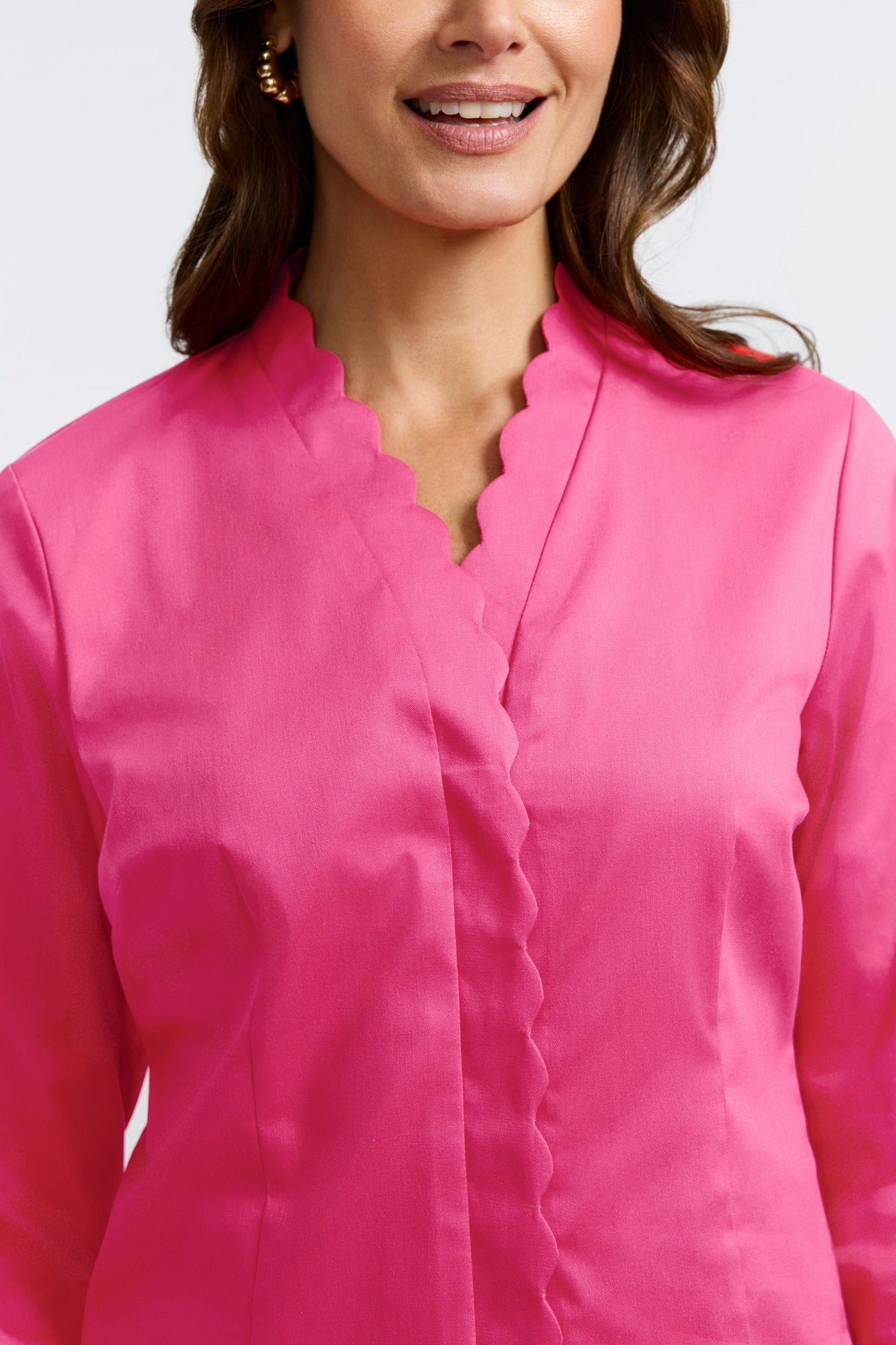 Bridget Stretch Matte Sateen No Iron Shirt