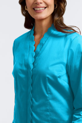 Bridget Stretch Matte Sateen No Iron Long Sleeve Shirt