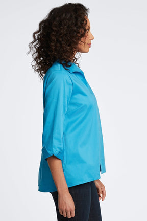 Agnes No Iron Stretch Sateen Shirt