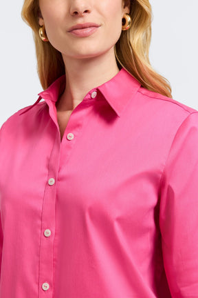 Scarlett No Iron Stretch Matte Sateen Long Sleeve Shirt