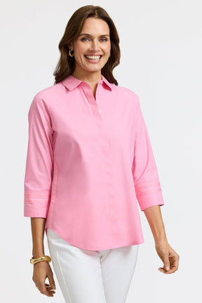 Brooke No Iron Pinpoint 3/4 Sleeve Shirt