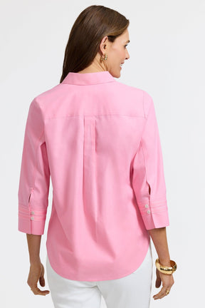 Brooke No Iron Pinpoint 3/4 Sleeve Shirt