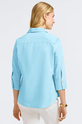 Paityn No Iron Pinpoint 3/4 Sleeve Shirt