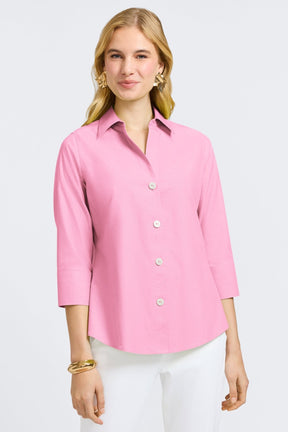 Paityn No Iron Pinpoint 3/4 Sleeve Shirt