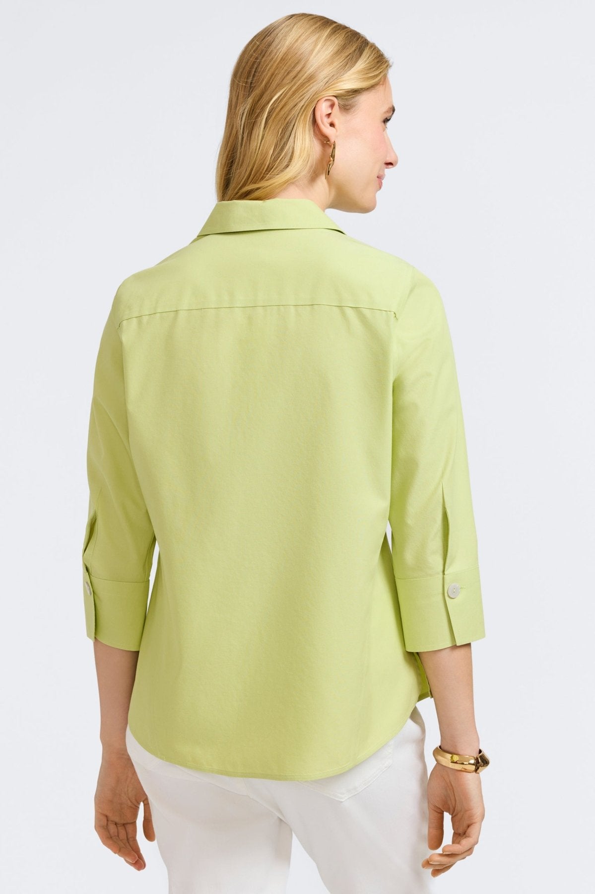 Paityn Pinpoint No Iron 3/4 Sleeve Shirt