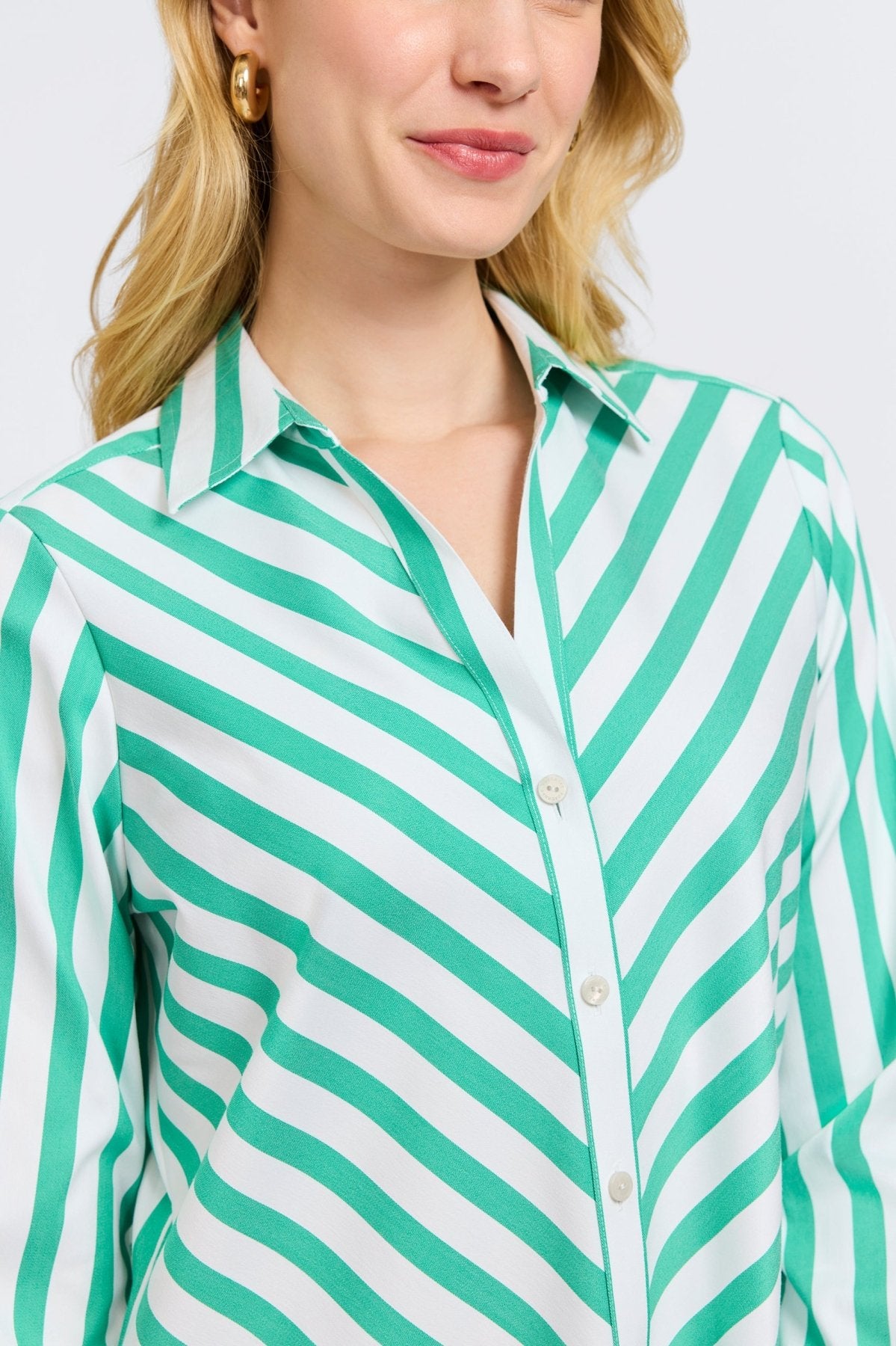 Mary Springtime Stripe Long Sleeve Shirt