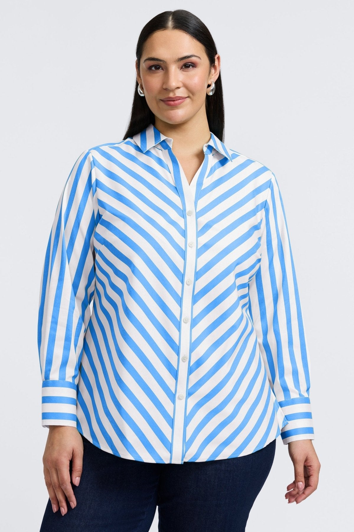 Mary Plus Springtime Stripe Long Sleeve Shirt