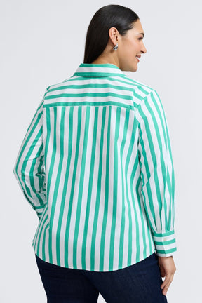 Mary Plus Springtime Stripe Long Sleeve Shirt