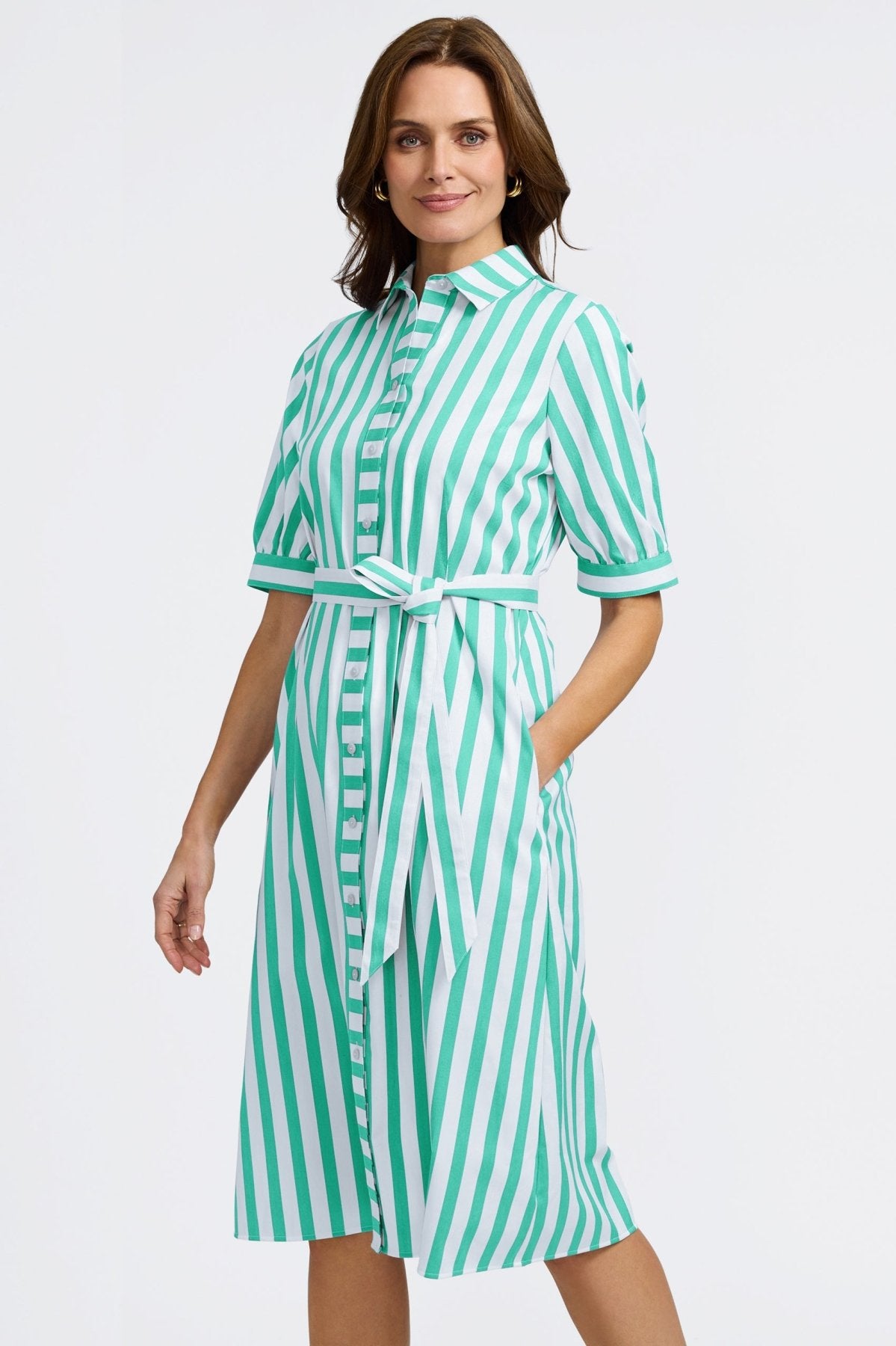 #color_kelly green springtime stripe