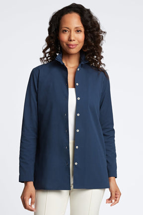 Carolina Seersucker Long Sleeve Shirt Jacket