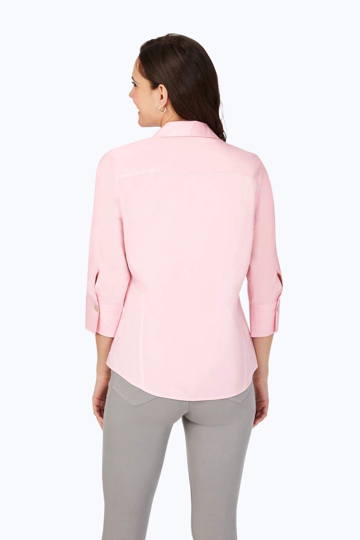 Paityn No Iron Pinpoint 3/4 Sleeve Shirt