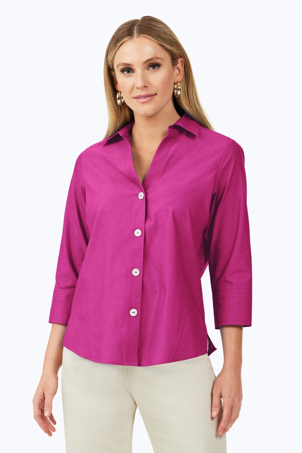 Paityn Essential Pinpoint No Iron Shirt