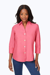 Paityn Pinpoint Non-Iron Shirt #color_rose red