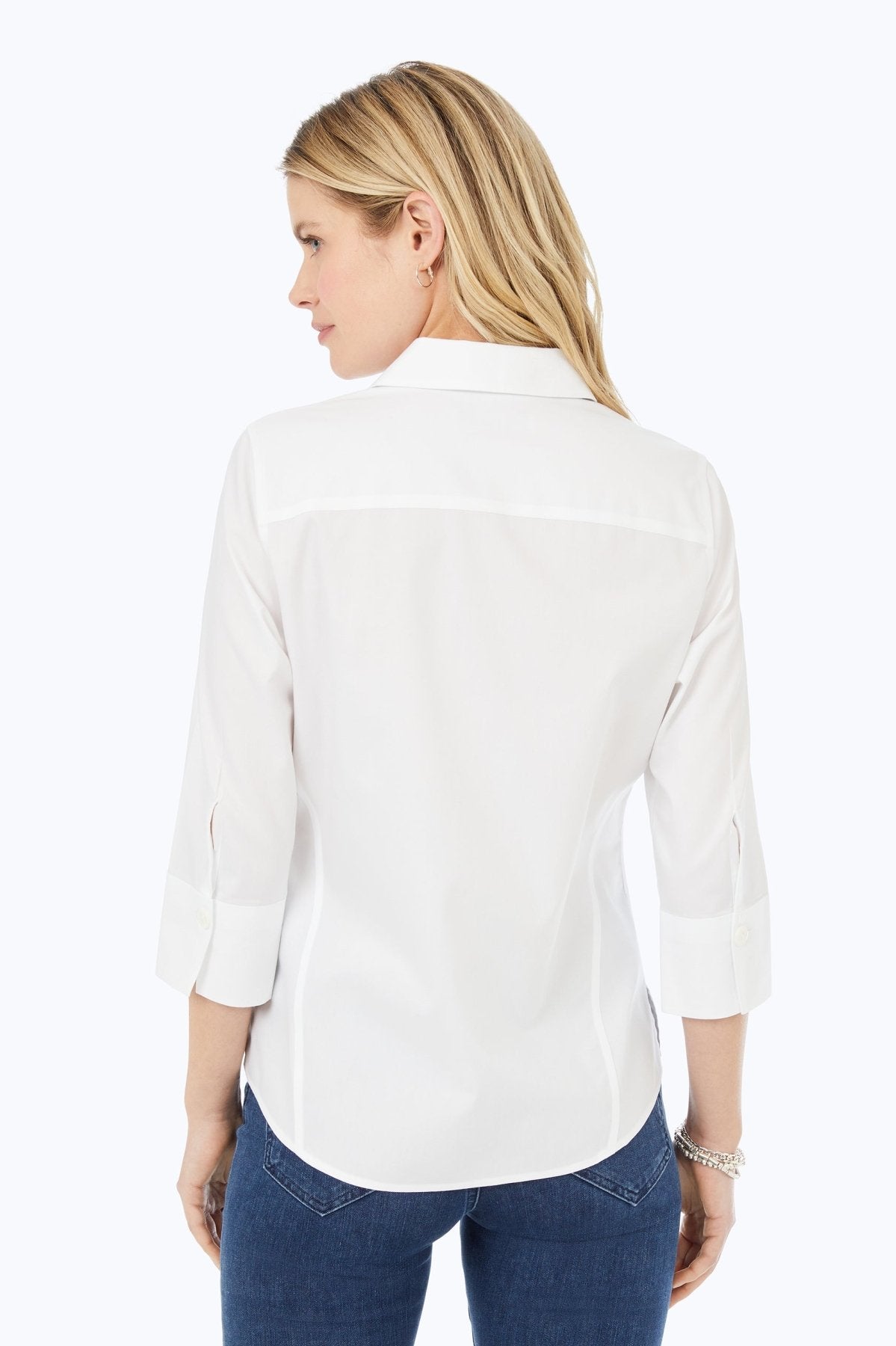 Paityn No Iron Pinpoint 3/4 Sleeve Shirt