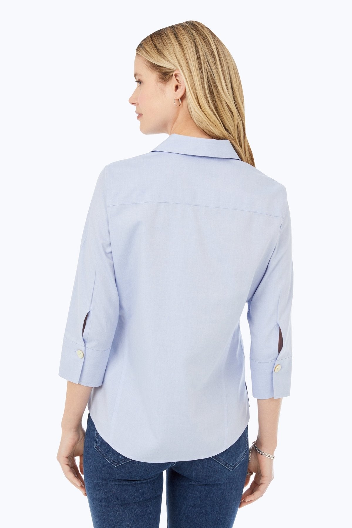 Paityn No Iron Pinpoint 3/4 Sleeve Shirt