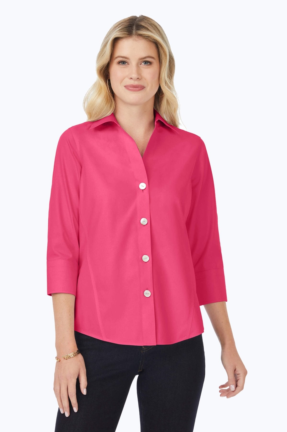 Paityn Essential Pinpoint No Iron Shirt