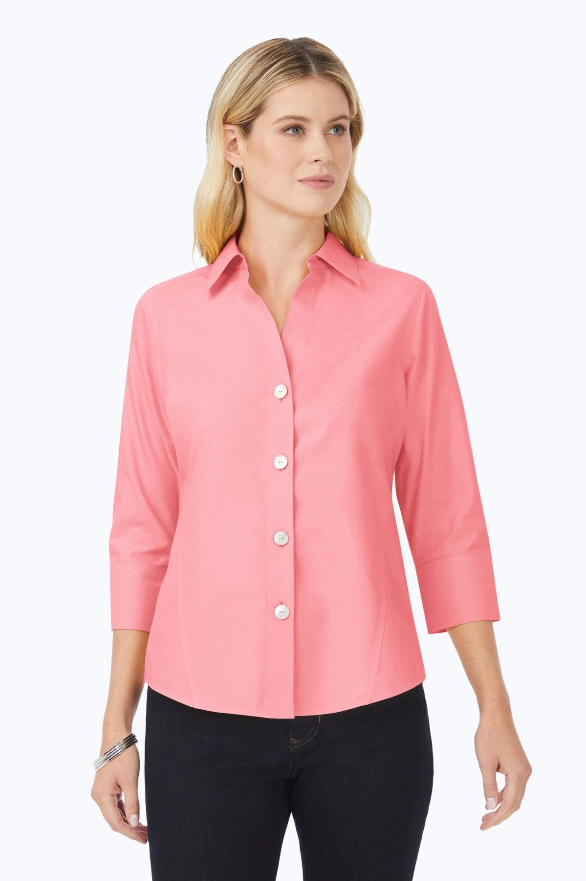 Paityn Essential Pinpoint No Iron Shirt