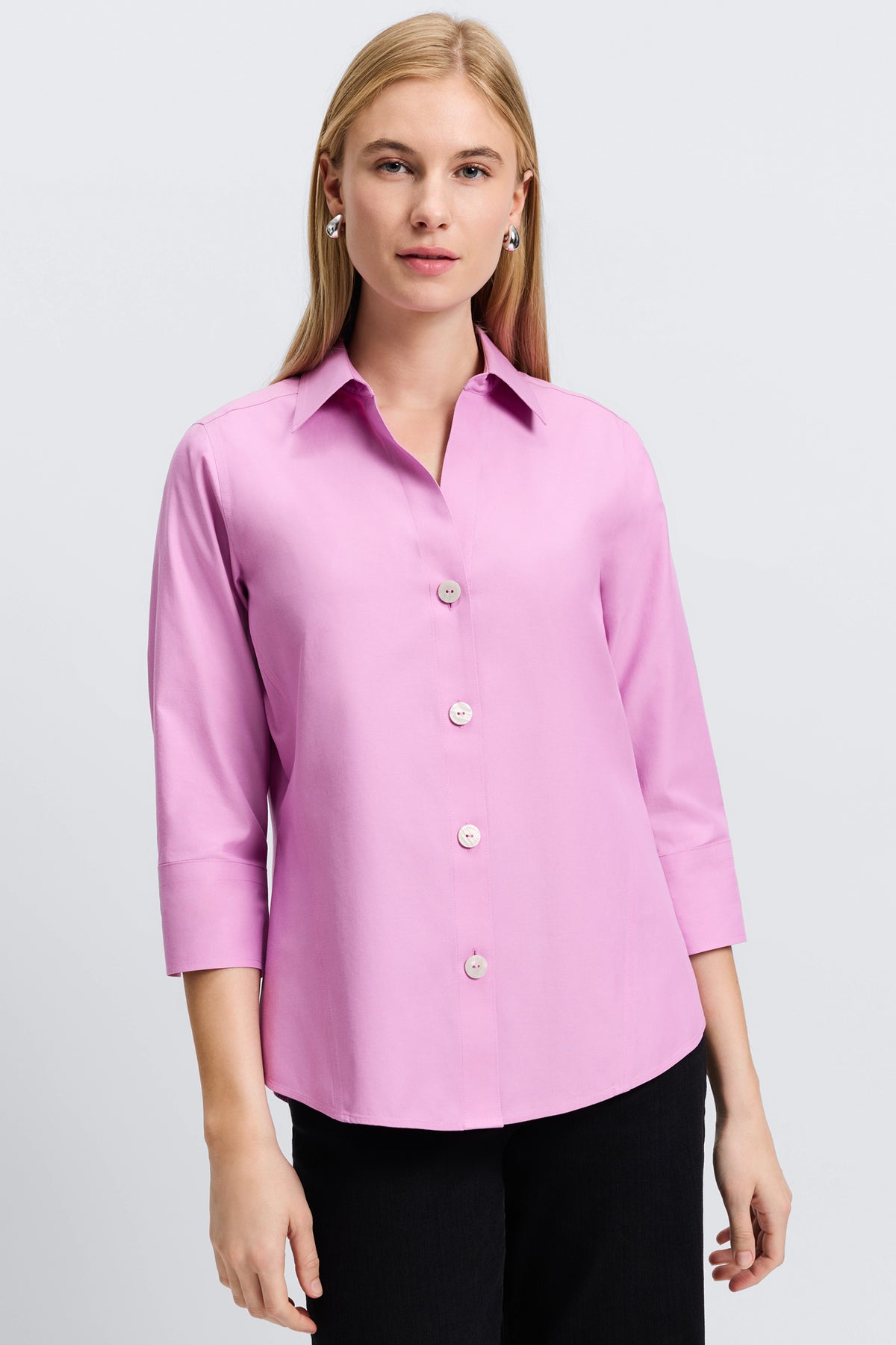 Paityn Essential Pinpoint No Iron Shirt