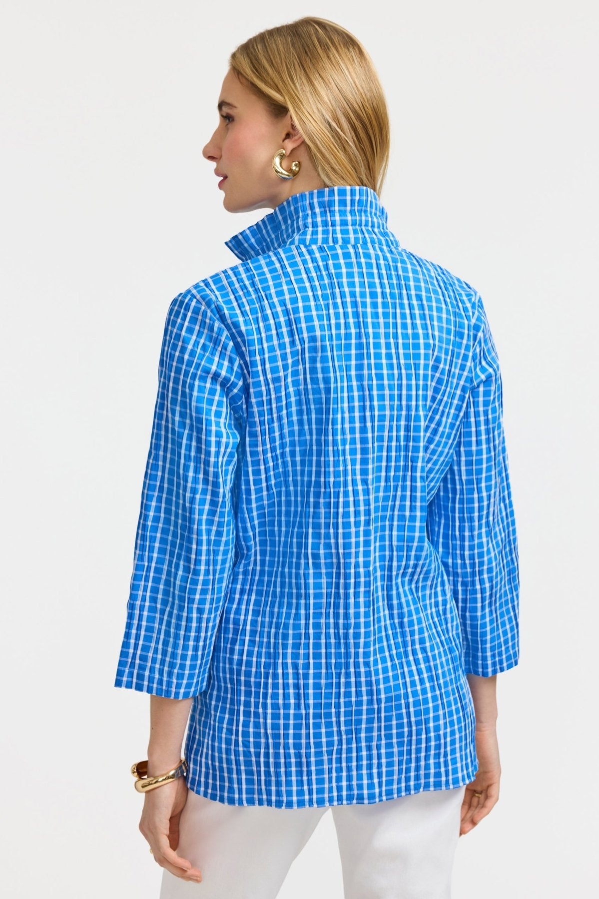 Carolina Crinkle 3/4 Sleeve Shirt Jacket