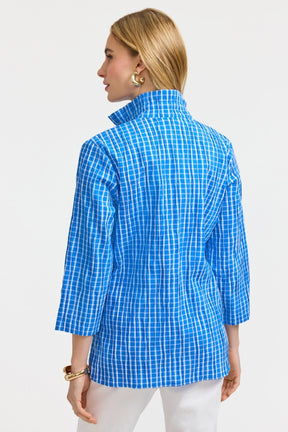 Carolina Crinkle 3/4 Sleeve Shirt Jacket