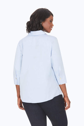 Paityn Plus Essential Pinpoint No Iron Shirt