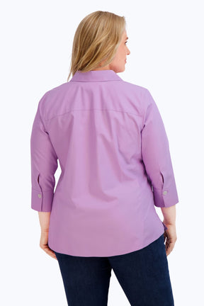 Paityn Plus Essential Pinpoint No Iron Shirt