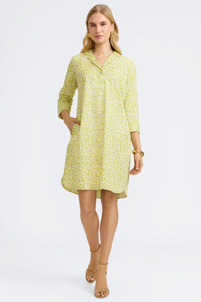 Sloane Tonal Cheetah 3/4 Sleeve Dress