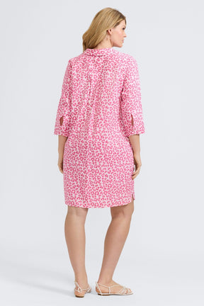 Sloane Plus Tonal Cheetah 3/4 Sleeve Dress