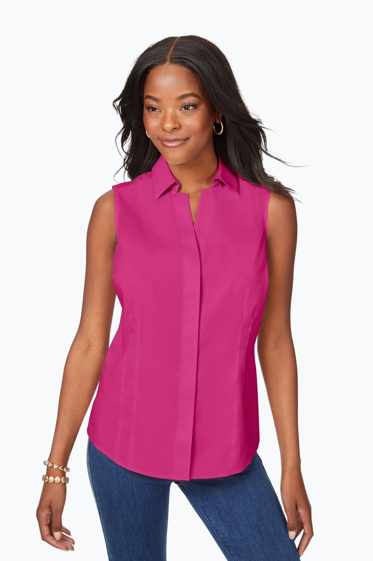 Taylor Non-Iron Stretch Sleeveless Shirt