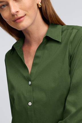 Mary Stretch No Iron 3/4 Sleeve Shirt