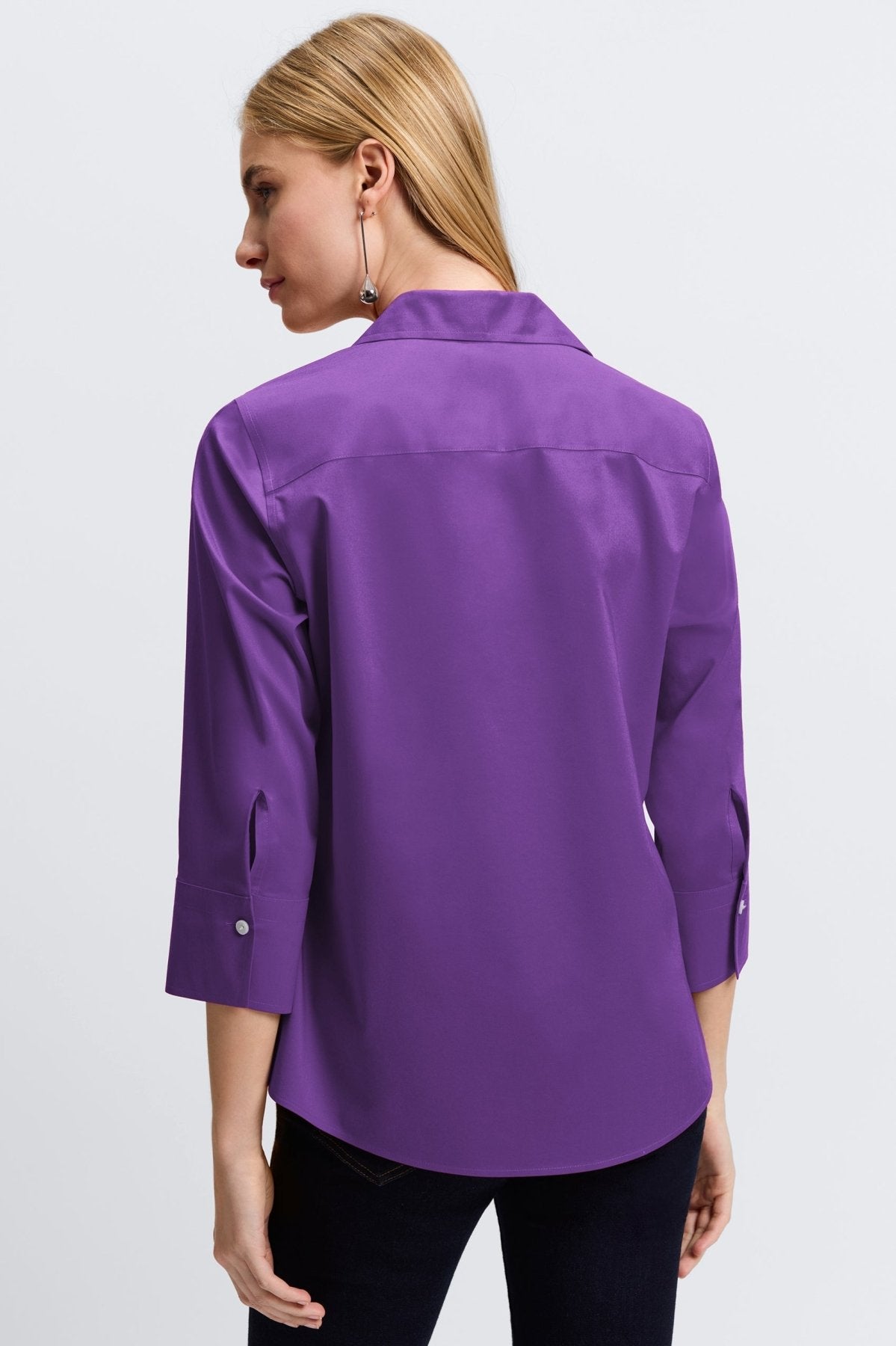 Mary No Iron Stretch 3/4 Sleeve Shirt