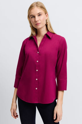 Mary No Iron Stretch 3/4 Sleeve Shirt