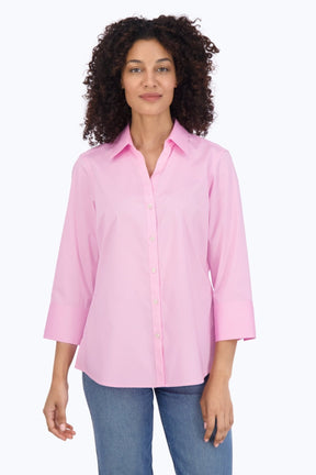 Mary No Iron Stretch 3/4 Sleeve Shirt