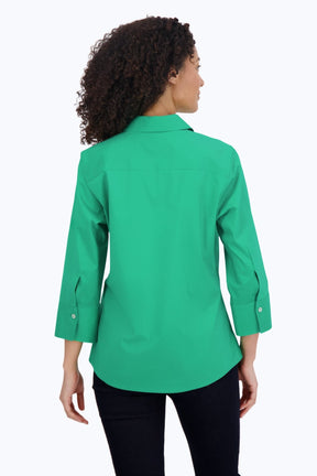 Mary No Iron Stretch 3/4 Sleeve Shirt