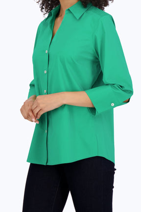 Mary No Iron Stretch 3/4 Sleeve Shirt