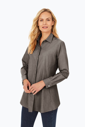 Cici Essential Pinpoint No Iron Tunic