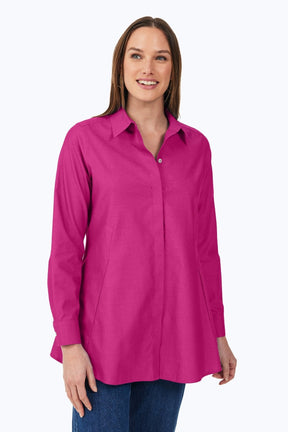 Cici Essential Pinpoint No Iron Tunic