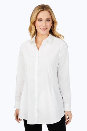 Cici Essential Pinpoint No Iron Tunic