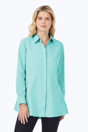 Cici Essential Pinpoint No Iron Tunic