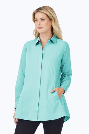 Cici Essential Pinpoint No Iron Tunic