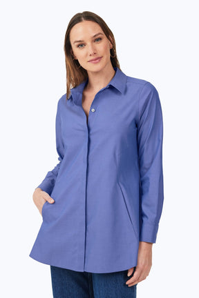 Cici Essential Pinpoint Non-Iron Tunic