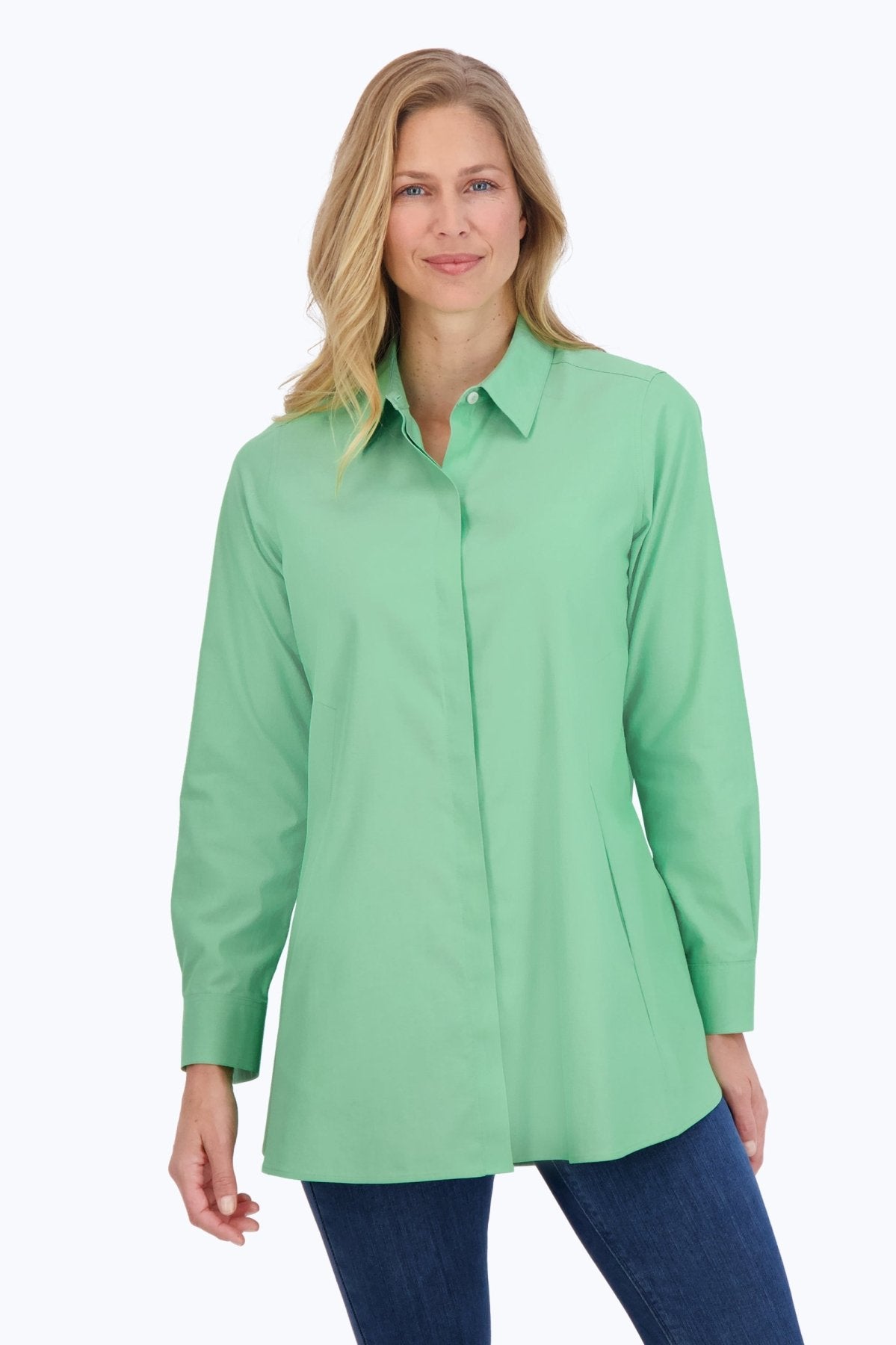 Cici Essential Pinpoint Non-Iron Tunic