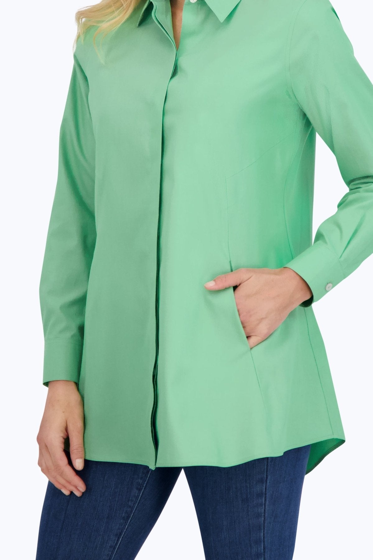 Cici Essential Pinpoint No Iron Tunic