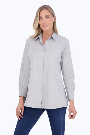 Cici Essential Pinpoint Non-Iron Tunic