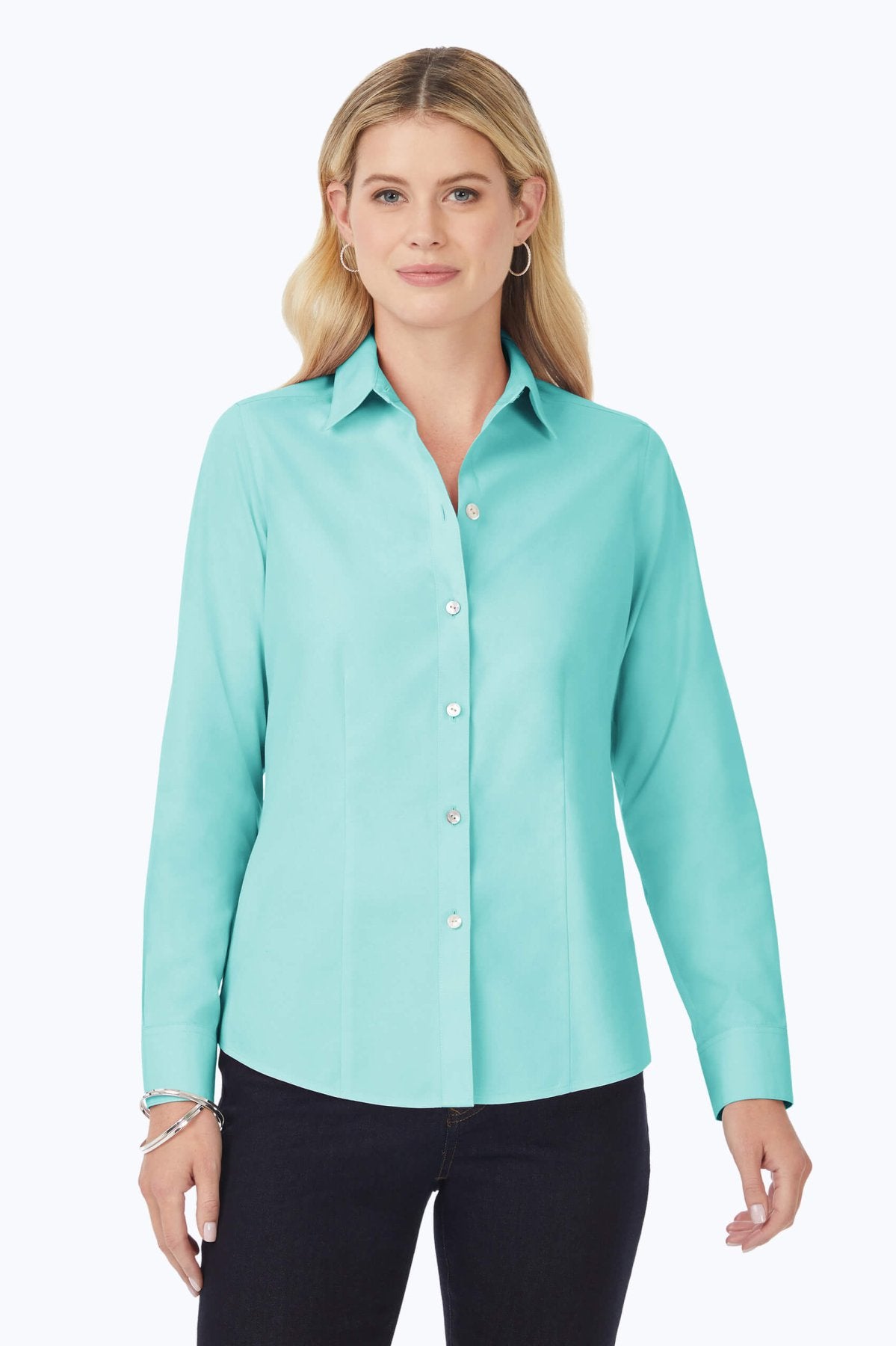 Dianna Essential Pinpoint No Iron Shirt