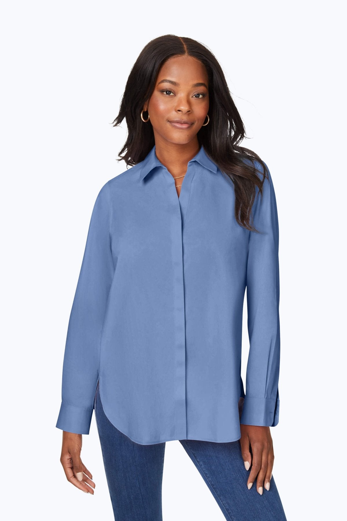 Kylie Essential Stretch No Iron Shirt