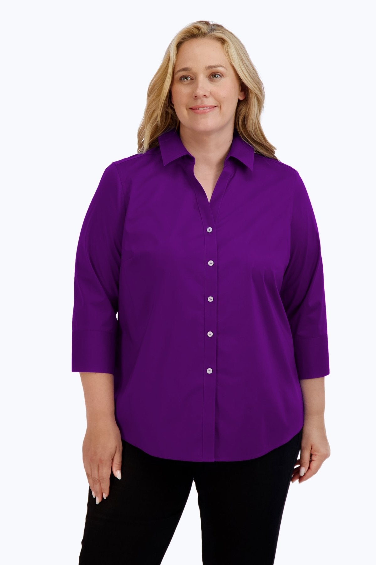 Mary Plus Stretch No Iron Shirt